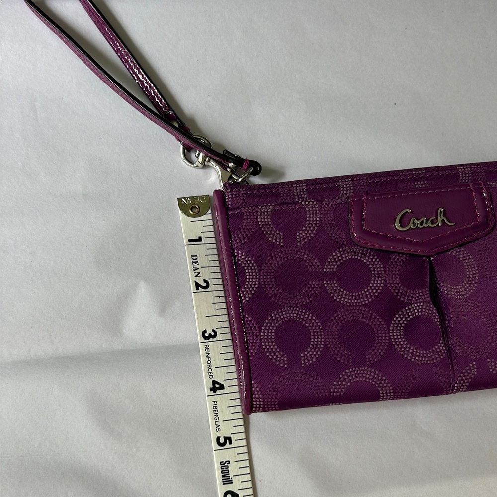 Coach Purple Wallet Wristlet - Picture 11 of 11